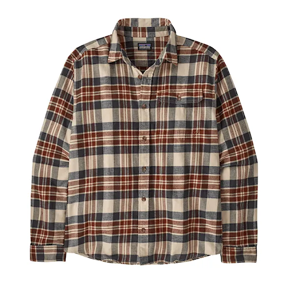 Shirt Patagonia M's L/S Lw Fjord Flannel Shirt paw: dried vanilla 2025 - 3