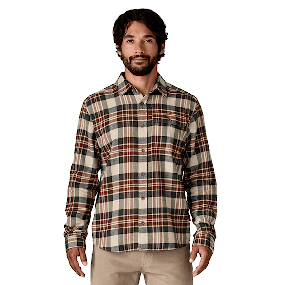 Shirt Patagonia M's L/S Lw Fjord Flannel Shirt paw: dried vanilla 2025 - 1