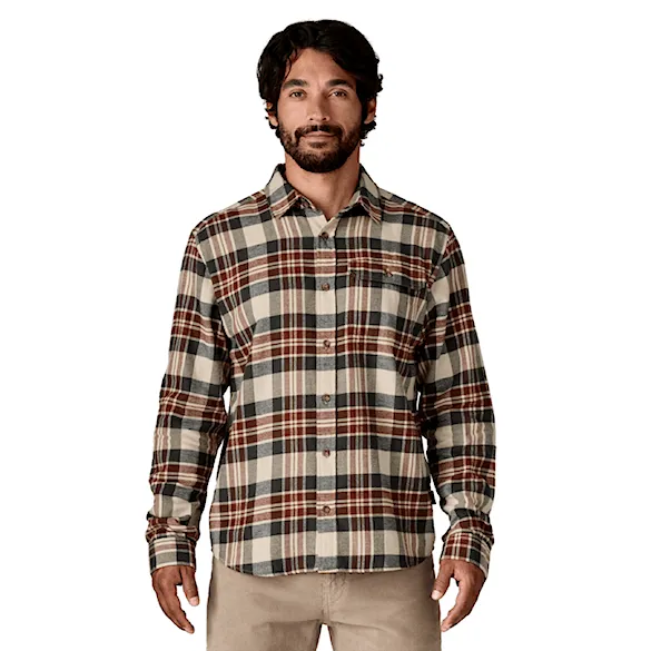 Shirt Patagonia M's L/S Lw Fjord Flannel Shirt paw: dried vanilla 2025 - 1