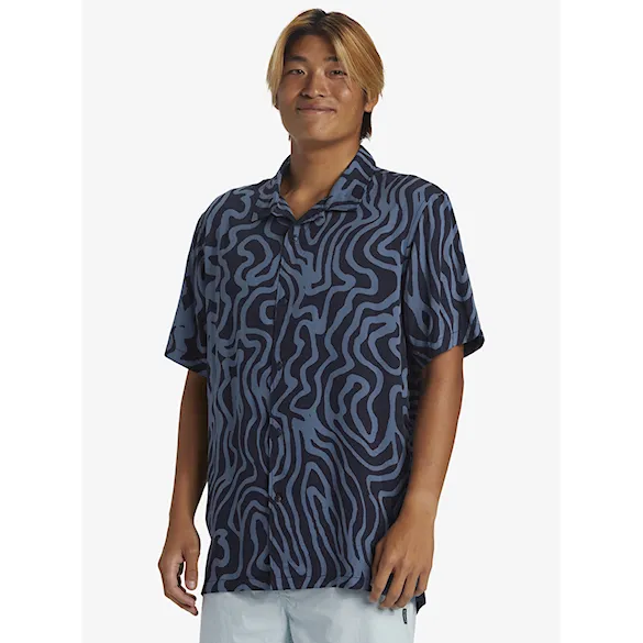 Košeľa Quiksilver Pool Party Casual SS dark navy aop best mix ss 2024 - 2