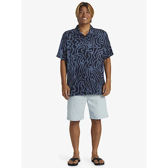 Košeľa Quiksilver Pool Party Casual SS dark navy aop best mix ss 2024 - 4
