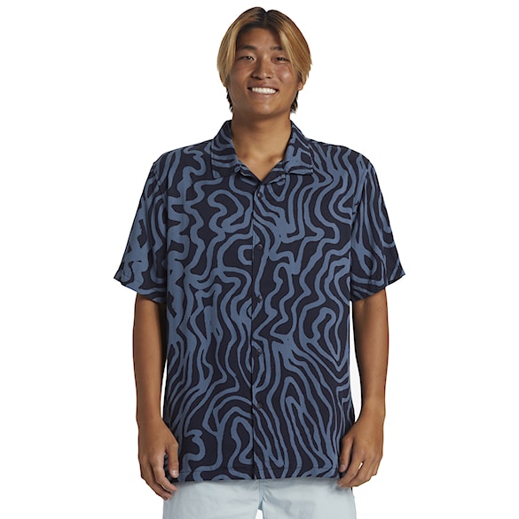 Košeľa Quiksilver Pool Party Casual SS dark navy aop best mix ss 2024 - 1