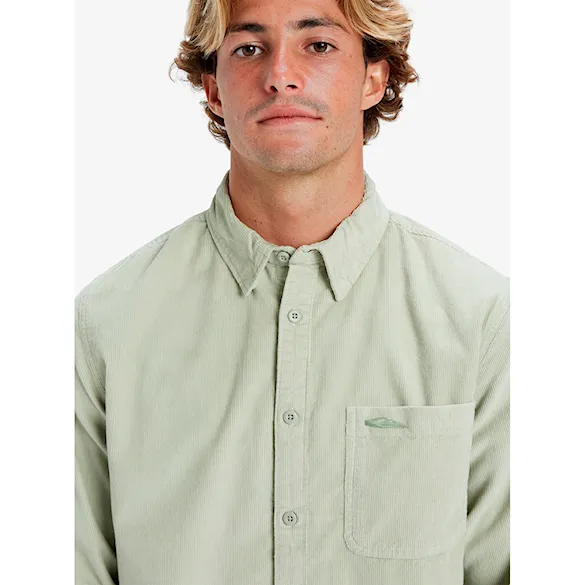 Košeľa Quiksilver Smoketrailcord desertsage smoke trail cord ls 2024 - 4