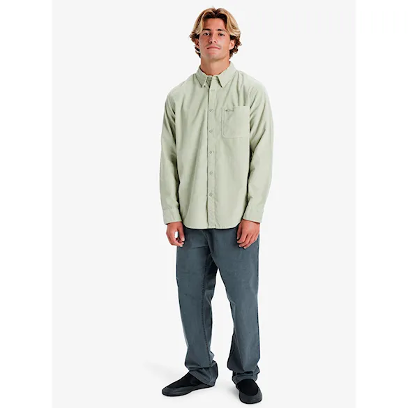 Košeľa Quiksilver Smoketrailcord desertsage smoke trail cord ls 2024 - 5