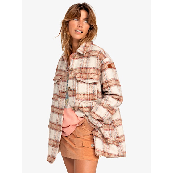Košile Roxy Check The Swell IIII parchement paradise plaid 2024 - 2