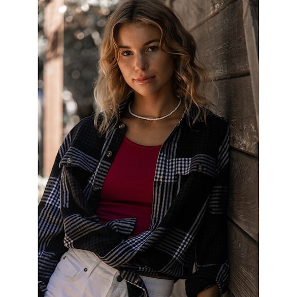 Shirt Roxy Let It Go Flannel anthracite hallo plaid 2023 - 13