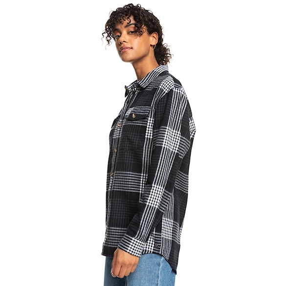 Shirt Roxy Let It Go Flannel anthracite hallo plaid 2023 - 3
