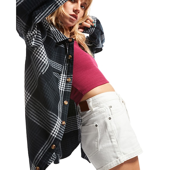 Shirt Roxy Let It Go Flannel anthracite hallo plaid 2023 - 4