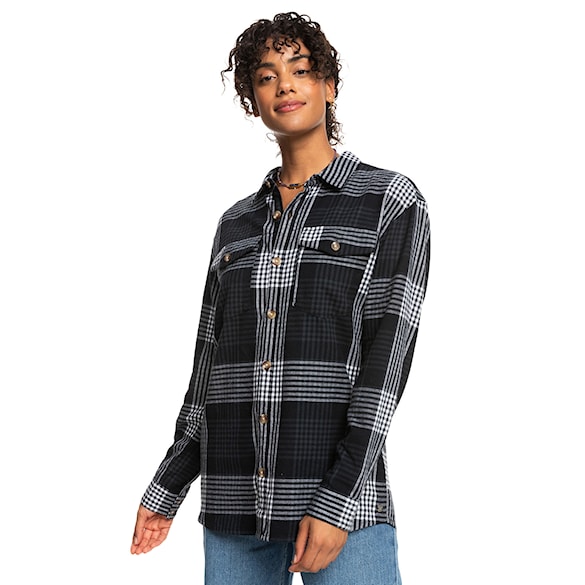 Shirt Roxy Let It Go Flannel anthracite hallo plaid 2023 - 1