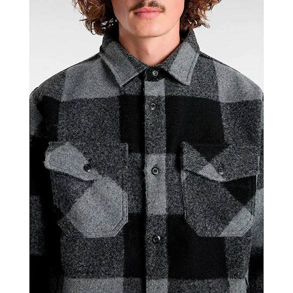 Košeľa Vans Denby Fuzzy Shacket black/drizzle 2024 - 4
