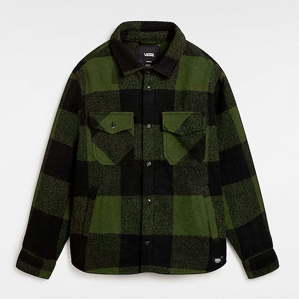 Košile Vans Denby Fuzzy Shacket black/loden green 2024 - 6