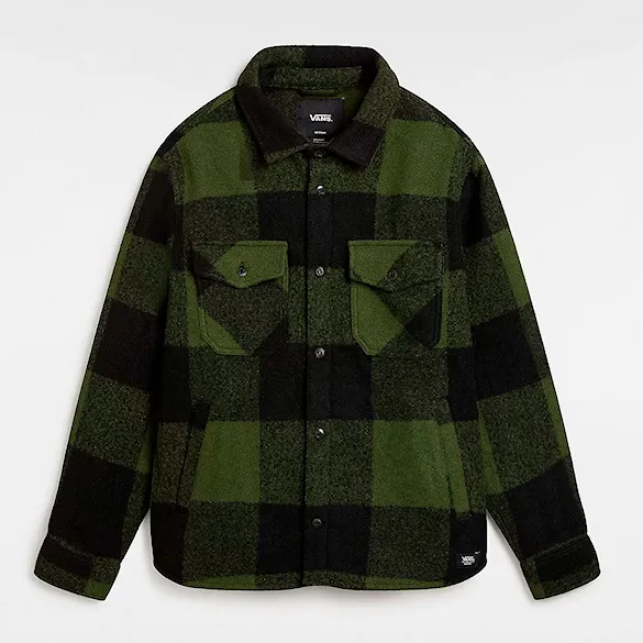 Košile Vans Denby Fuzzy Shacket black/loden green 2024 - 6