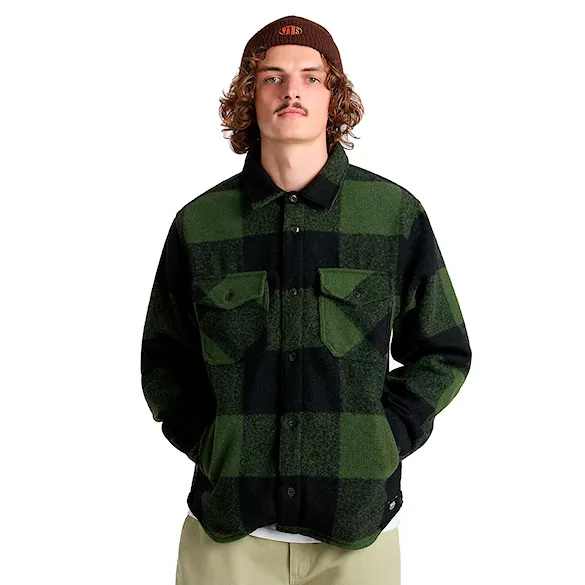 Košile Vans Denby Fuzzy Shacket black/loden green 2024 - 1