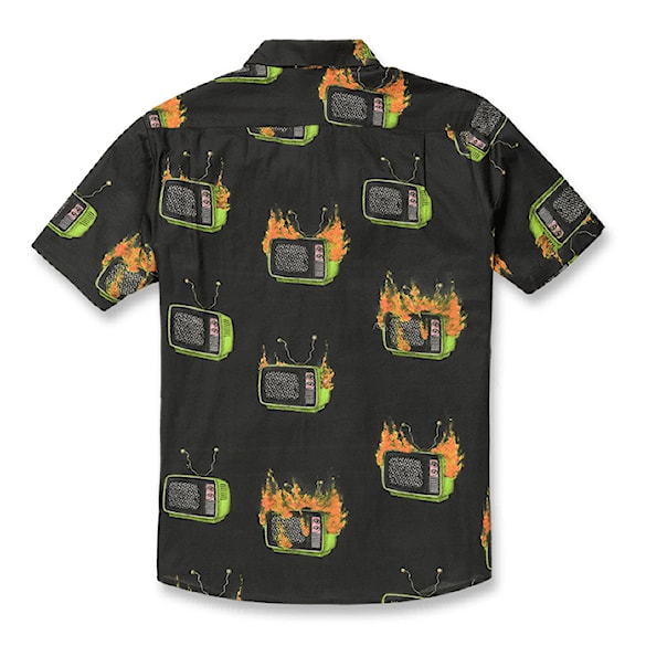 Košile Volcom Justin Hager Woven SS black 2023 - 2