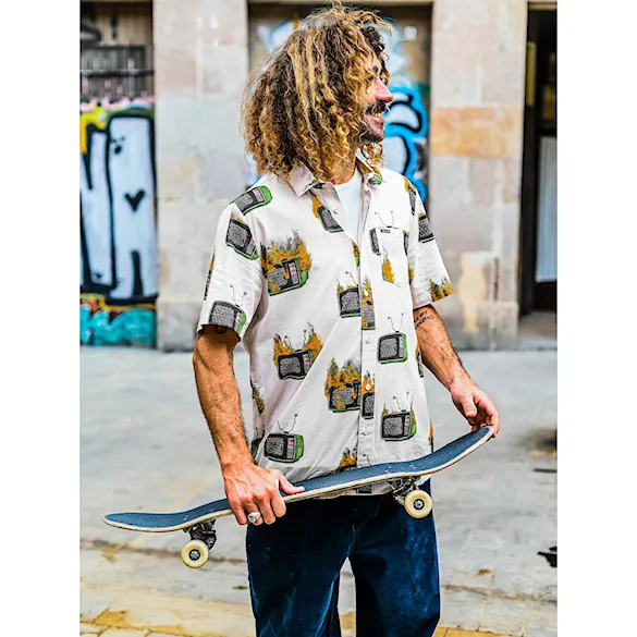 Košeľa Volcom Justin Hager Woven SS whitecap grey 2023 - 3