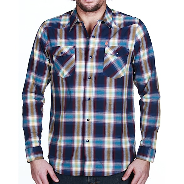 Košile Volcom Shinding Ls dark navy - 1