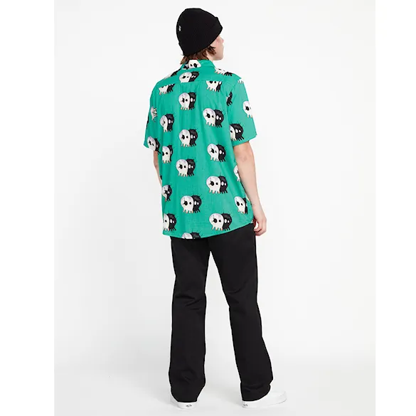 Shirt Volcom Entertainment Pepper SS scrubs green 2023 - 4