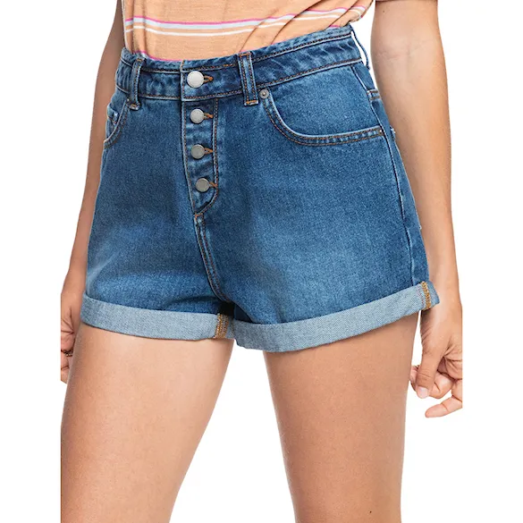 Kraťasy Roxy Authentic Summer High vintage medium blue 2022 - 4