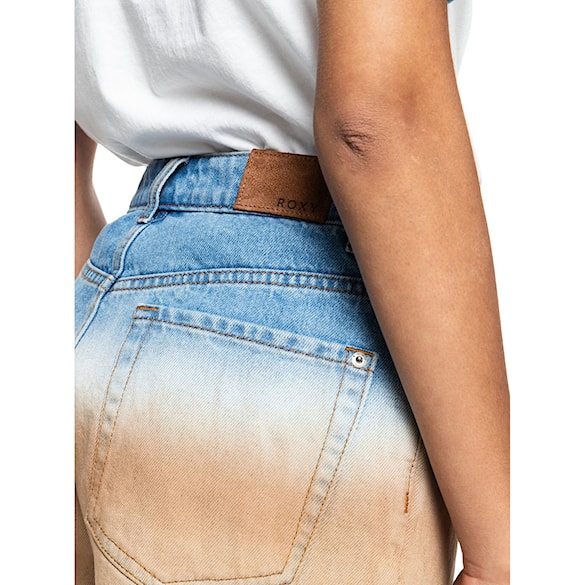 Szorty Roxy Call Me Now Mid cool blue toast denim degreade 2022 - 5