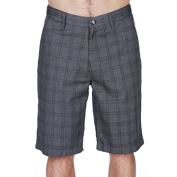 Zimní kraťasy Volcom Frickin Plaid charcoal heather - 1
