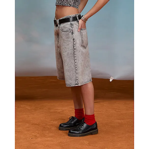 Kraťasy Volcom Wms Beeggy Denim Shorts grey vintage 2026 - 11