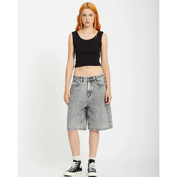 Kraťasy Volcom Wms Beeggy Denim Shorts grey vintage 2026 - 6