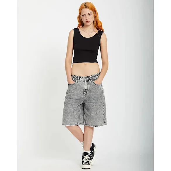 Kraťasy Volcom Wms Beeggy Denim Shorts grey vintage 2026 - 8