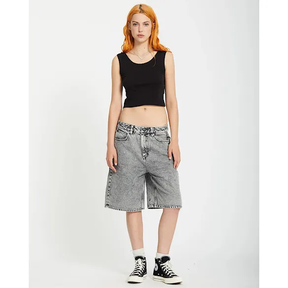 Kraťasy Volcom Wms Beeggy Denim Shorts grey vintage 2026 - 9