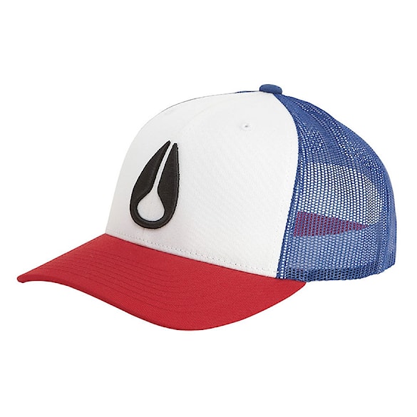 Kšiltovka Nixon Iconed Trucker white/red 2013 - 1