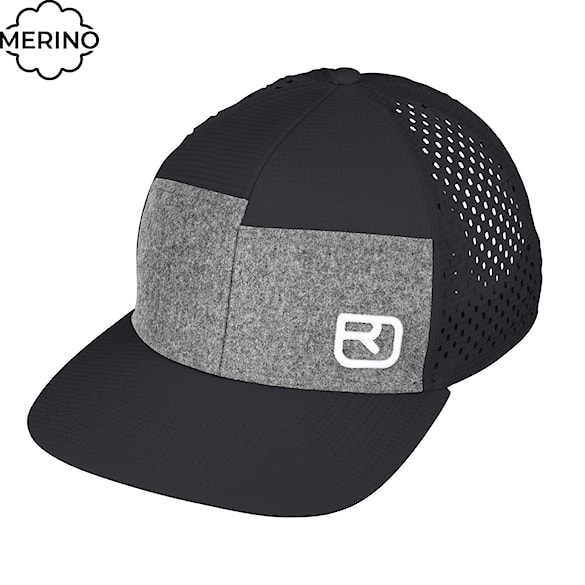 Kšiltovka ORTOVOX Logo Air Trucker black raven 2025 - 1