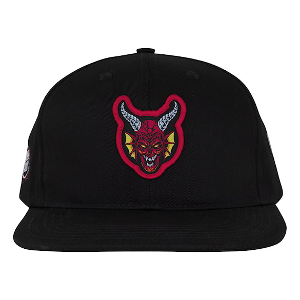 Cap Santa Cruz Skateboards Stranger Things Hellfire Club Snapback Structured black 2025 - 3