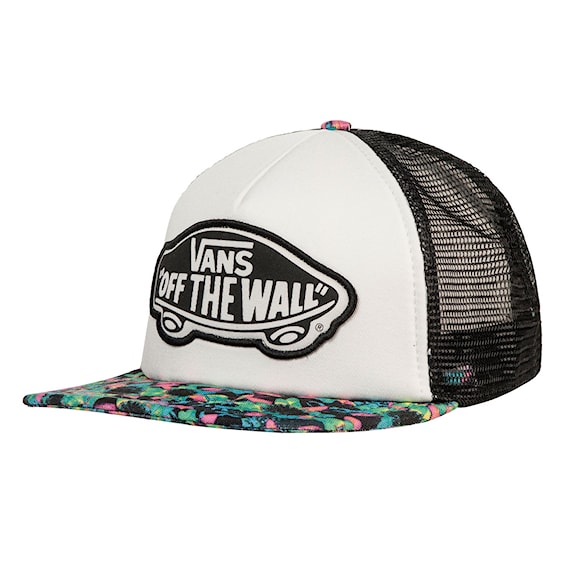 Kšiltovka Vans Beach Girl Trucker floral mix black/turquoise 2016 - 1