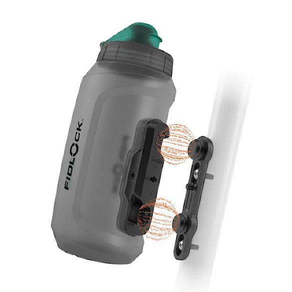 Fľaša na bicykel Fidlock Bottle Twist 750 Antibacterial Set dark - 1