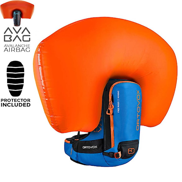 Lavínový batoh ORTOVOX Free Rider 22 Avabag safety blue 2023 - 1