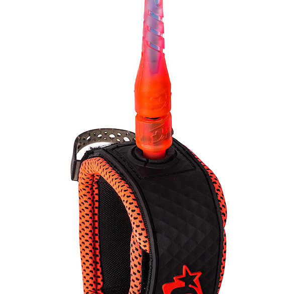 Surfboard Leash Creatures Pro 7 fluro blue speckle fluro red bla - 3