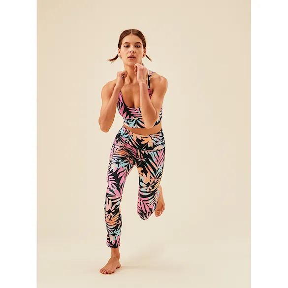 Fitness legíny Roxy Heart Into It Ankle Legging PT anthracite zebra jungle 2023 - 11