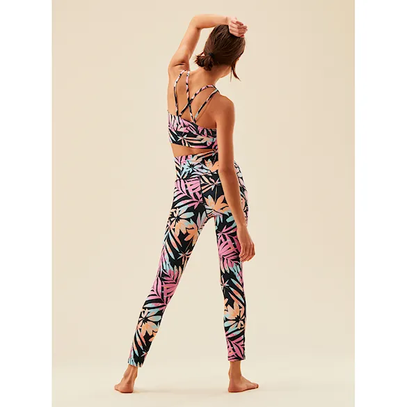 Fitness legíny Roxy Heart Into It Ankle Legging PT anthracite zebra jungle 2023 - 12