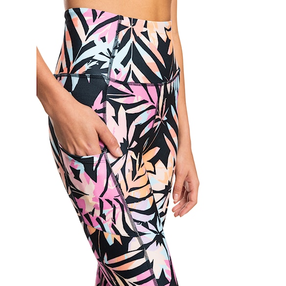 Fitness legíny Roxy Heart Into It Ankle Legging PT anthracite zebra jungle 2023 - 6