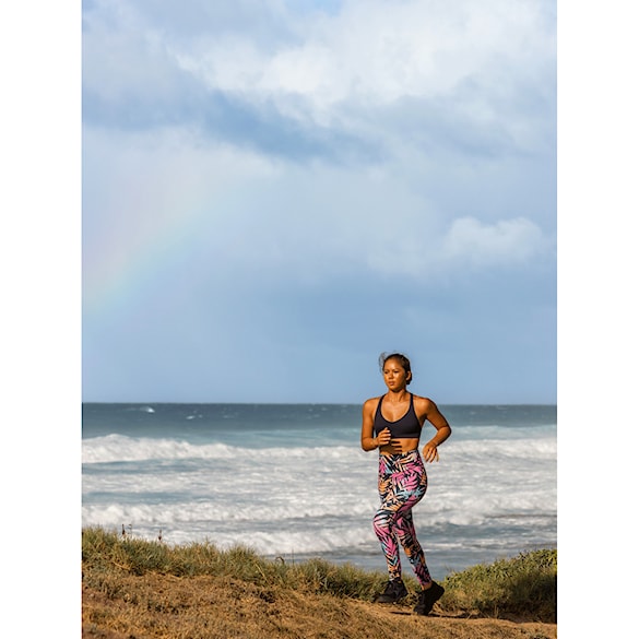 Fitness legíny Roxy Heart Into It Ankle Legging PT anthracite zebra jungle 2023 - 8