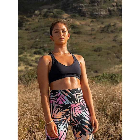Fitness legíny Roxy Heart Into It Ankle Legging PT anthracite zebra jungle 2023 - 9