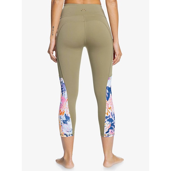 Fitness Leggings Roxy Runway Circle Capri II covert green 2021 - 3