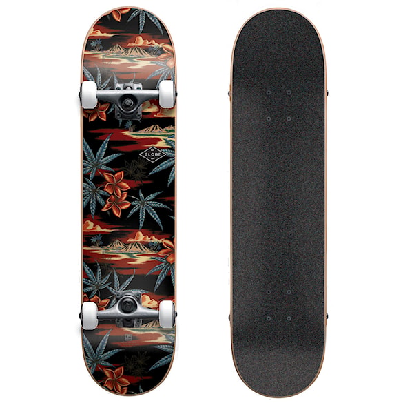 Skateboard Globe Full On black/red/pakalolo - 1