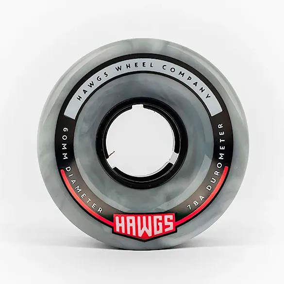 Longboard kolieska Hawgs Chubby grey/white swirl - 2