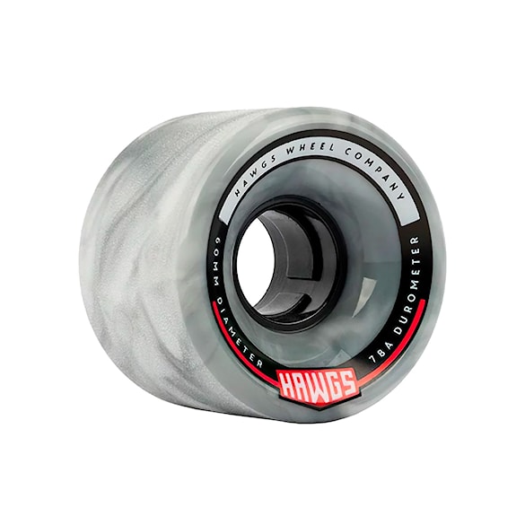 Longboard kolečka Hawgs Chubby grey/white swirl - 1