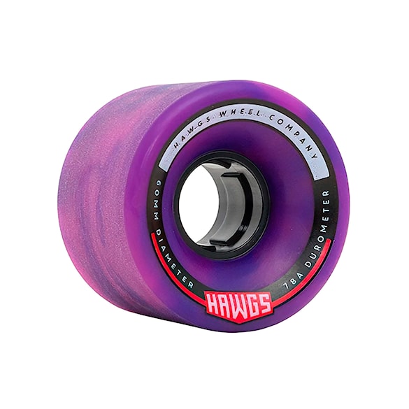 Longboard kolečka Hawgs Chubby pink/purple swirl - 1