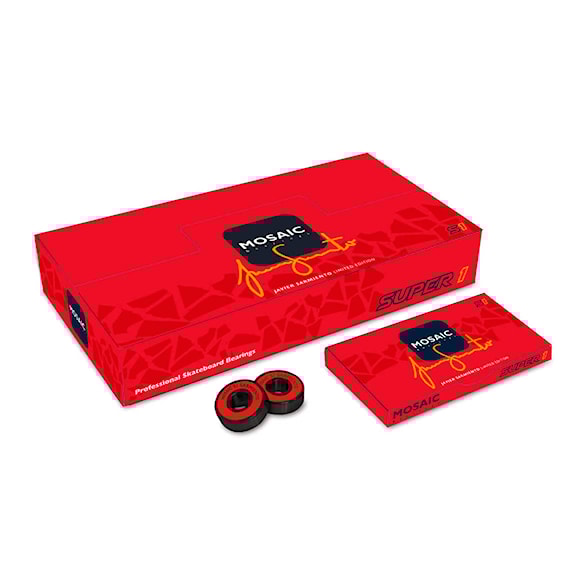 Skateboard Bearings Mosaic Company Super 1 Javier Sarmiento Abec 7 red - 1