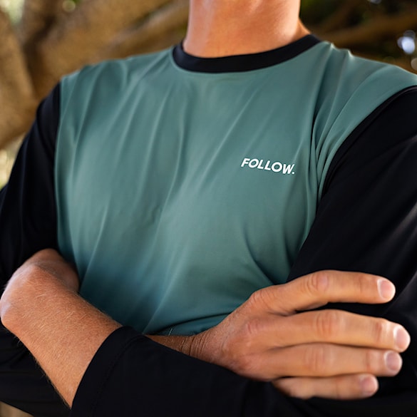 Lycra Follow Water Raglan 3/4 black/olive 2026 - 11