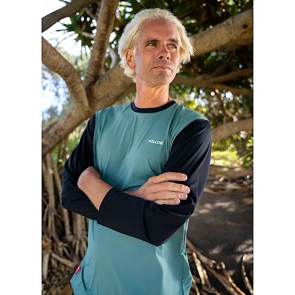 Lycra Follow Water Raglan 3/4 black/olive 2026 - 12