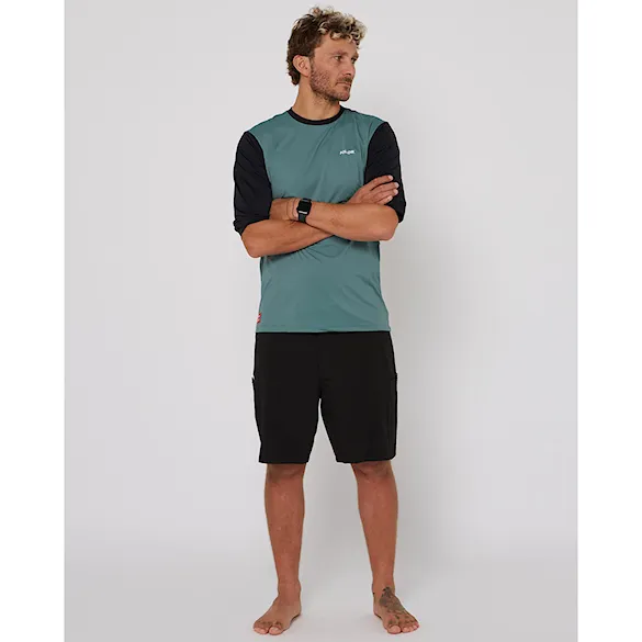 Lycra Follow Water Raglan 3/4 black/olive 2026 - 4