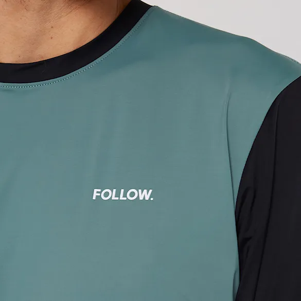 Lycra Follow Water Raglan 3/4 black/olive 2026 - 6